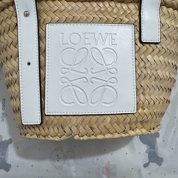 Loewe Basket Handwoven Straw Tote Bag - Picture 4 of 5